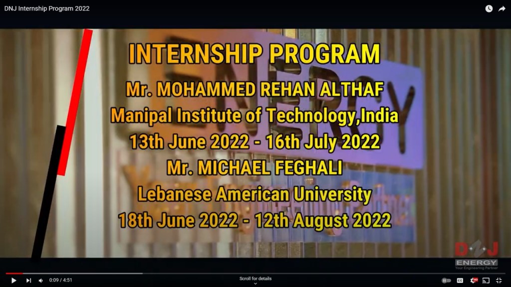 DNJ Internship Program 2022
